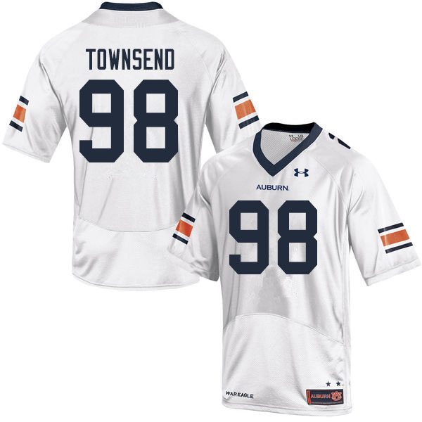 Men #98 Trent Townsend Auburn Tigers College Football Jerseys Sale-White